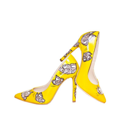 Pantofi piele pictati manual Sorbet L33