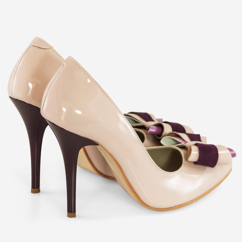 Pantofi din piele Stiletto Marga D99
