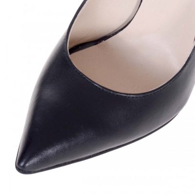 Pantofi piele Stiletto negru box Comfy S110