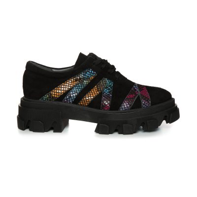 Pantofi piele tip Oxford Luzira Color V66