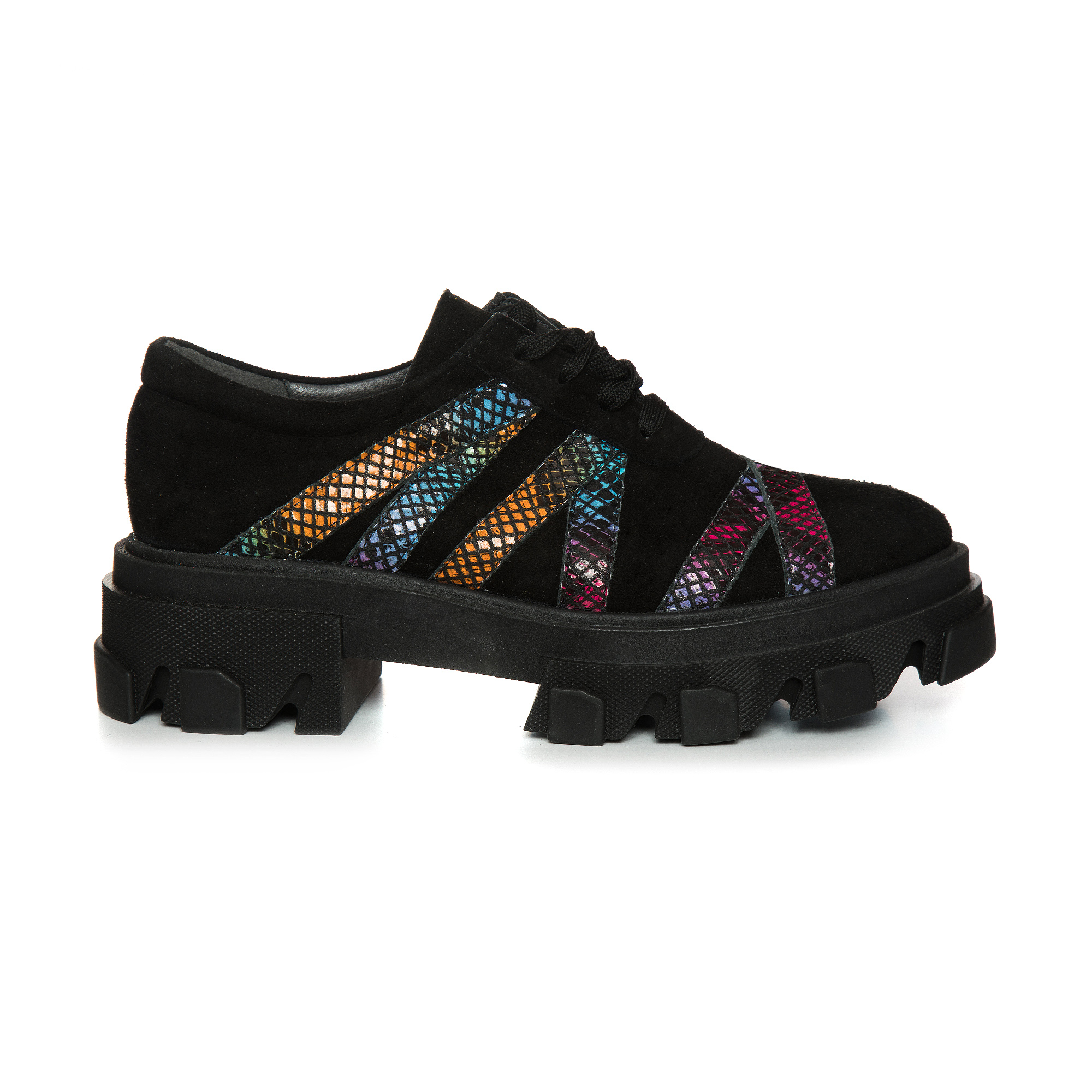 Pantofi piele tip Oxford Luzira Color V66