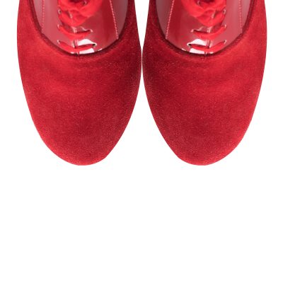 Pantofi rosii cu talpa joasa Luna VS 32
