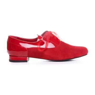 Pantofi rosii cu talpa joasa Luna VS 32