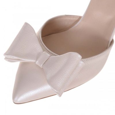 Pantofi din piele albi Samira S100