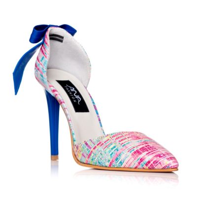 Pantofi cu toc din piele naturala Wan L03