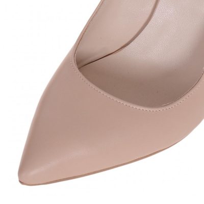 Pantofi Stiletto nude din piele naturala Nadine S115