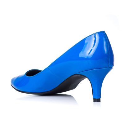 Pantofi la comanda Stiletto Milano, albastru lac