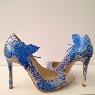 Pantofi pictati manual Butterfly Super Mix C60