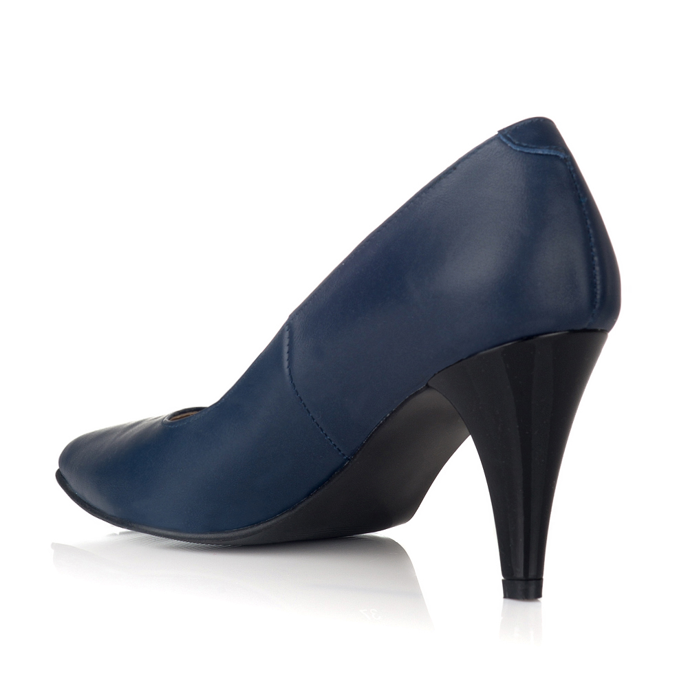 Pantofi piele Stiletto Simply bleumarin V04