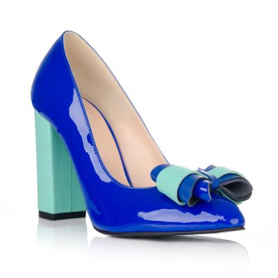 Pantofi cu toc din piele lacuita Nailini D3