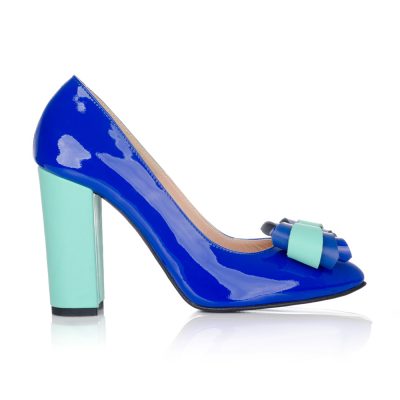 Pantofi cu toc din piele lacuita Nailini D3