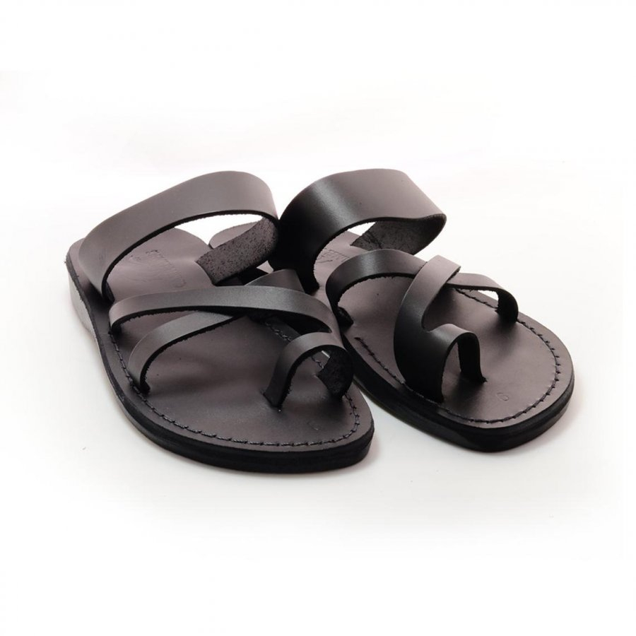 Sandale romane Hippie Grecesti negre