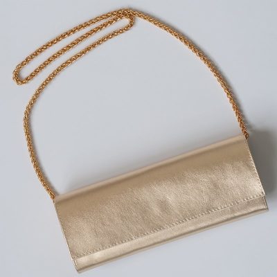 Plic auriu din piele naturala Rain D77