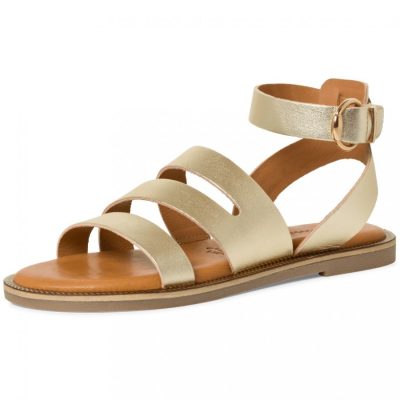 Sandale aurii piele naturala Evelin