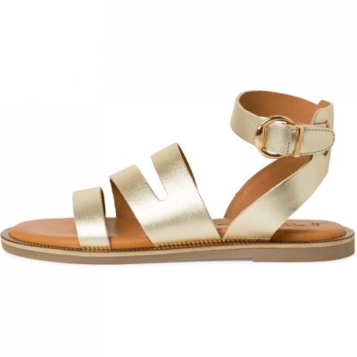 Sandale aurii piele naturala Evelin