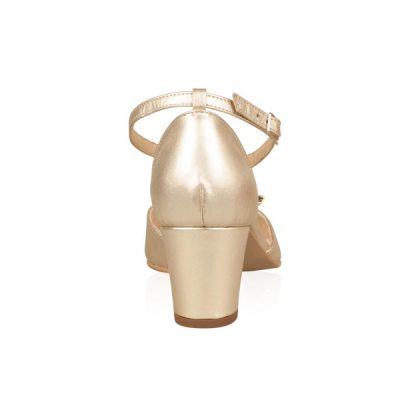 Sandale aurii din piele naturala Elizee N13