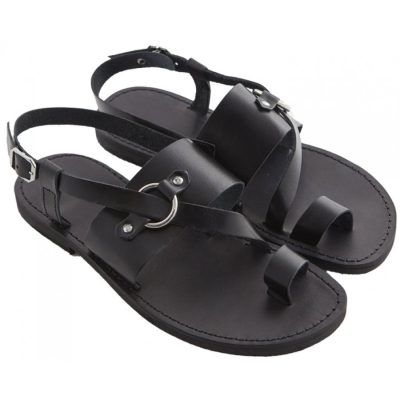 Sandale piele barbatesti Leon, negre