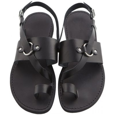 Sandale piele barbatesti Leon, negre