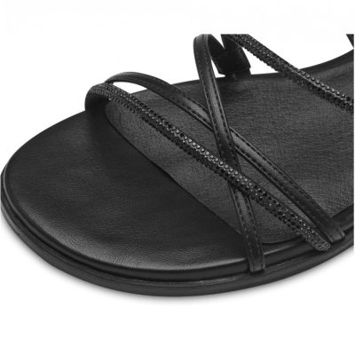 Sandale negre piele naturala Tamaris Lady