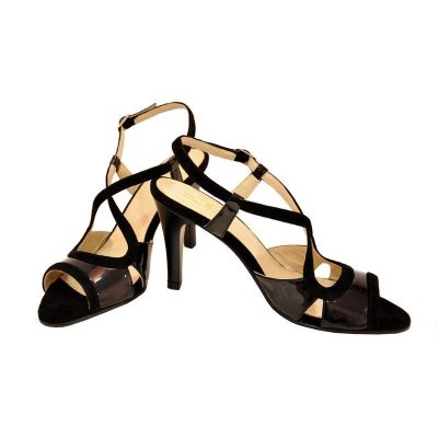 Sandale piele naturala Alma, negre