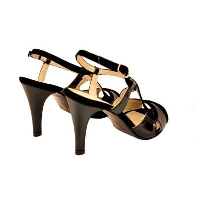 Sandale piele naturala Alma, negre