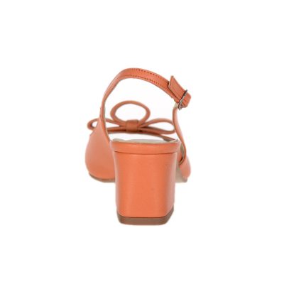Sandale dama Saray toc mic, orange