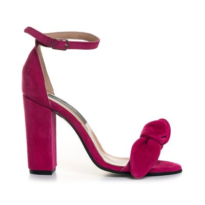 Sandale fuchsia la comanda din piele intoarsa Sury L70