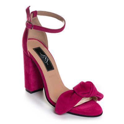Sandale fuchsia la comanda din piele intoarsa Sury L70