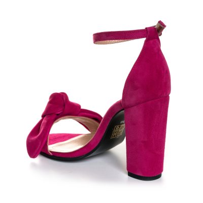 Sandale fuchsia la comanda din piele intoarsa Sury L70