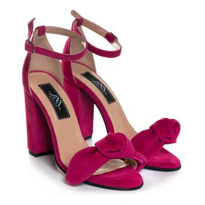 Sandale fuchsia la comanda din piele intoarsa Sury L70