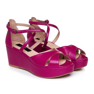 Sandale ciclam cu platforma Blanca VS 77