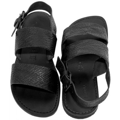 Sandale piele barbatesti Achim, negre