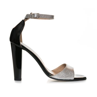 Sandale negre din piele naturala Cream L3