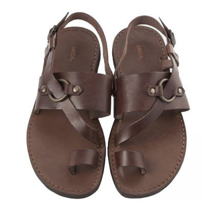 Sandale piele barbatesti Leon, maro