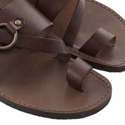 Sandale piele barbatesti Leon, maro