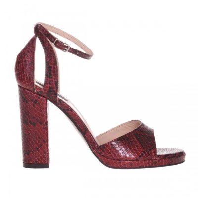 Sandale piele bordo Beth S55