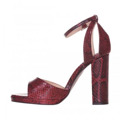 Sandale piele bordo Beth S55