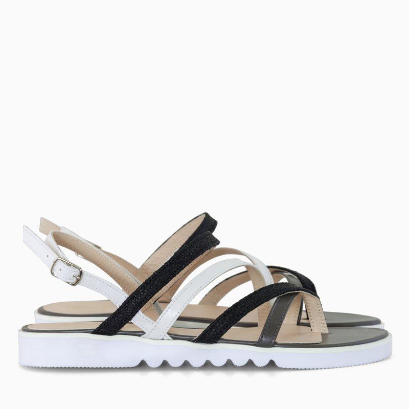 Sandale negre din piele naturala Sasha D9