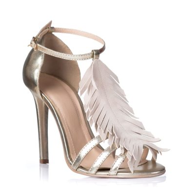 Sandale Fashion cu franjuri bej L101