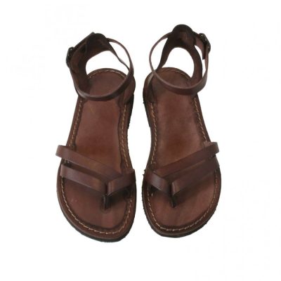 Sandale piele maro Ada