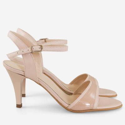 Sandale piele naturala Beauty nude lac D57