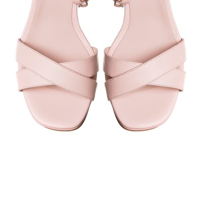 Sandale rose din piele naturala Adelie VS 71