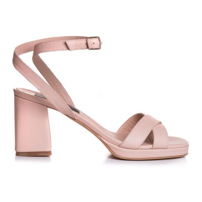 Sandale rose din piele naturala Adelie VS 71