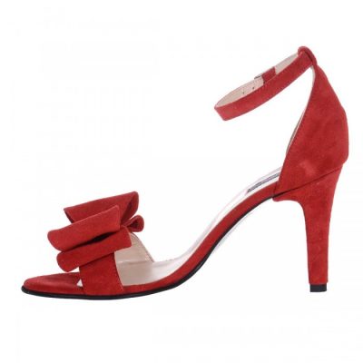 Sandale rosii piele intoarsa Gloria S45