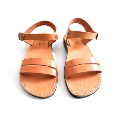 Sandale unisex Gladiator Y paralel Camel
