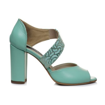 Sandale vernil din piele naturala Dely V14