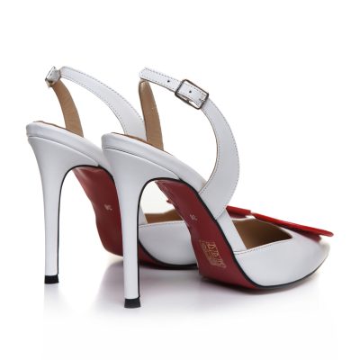 Stiletto alb la comanda Yumi L5