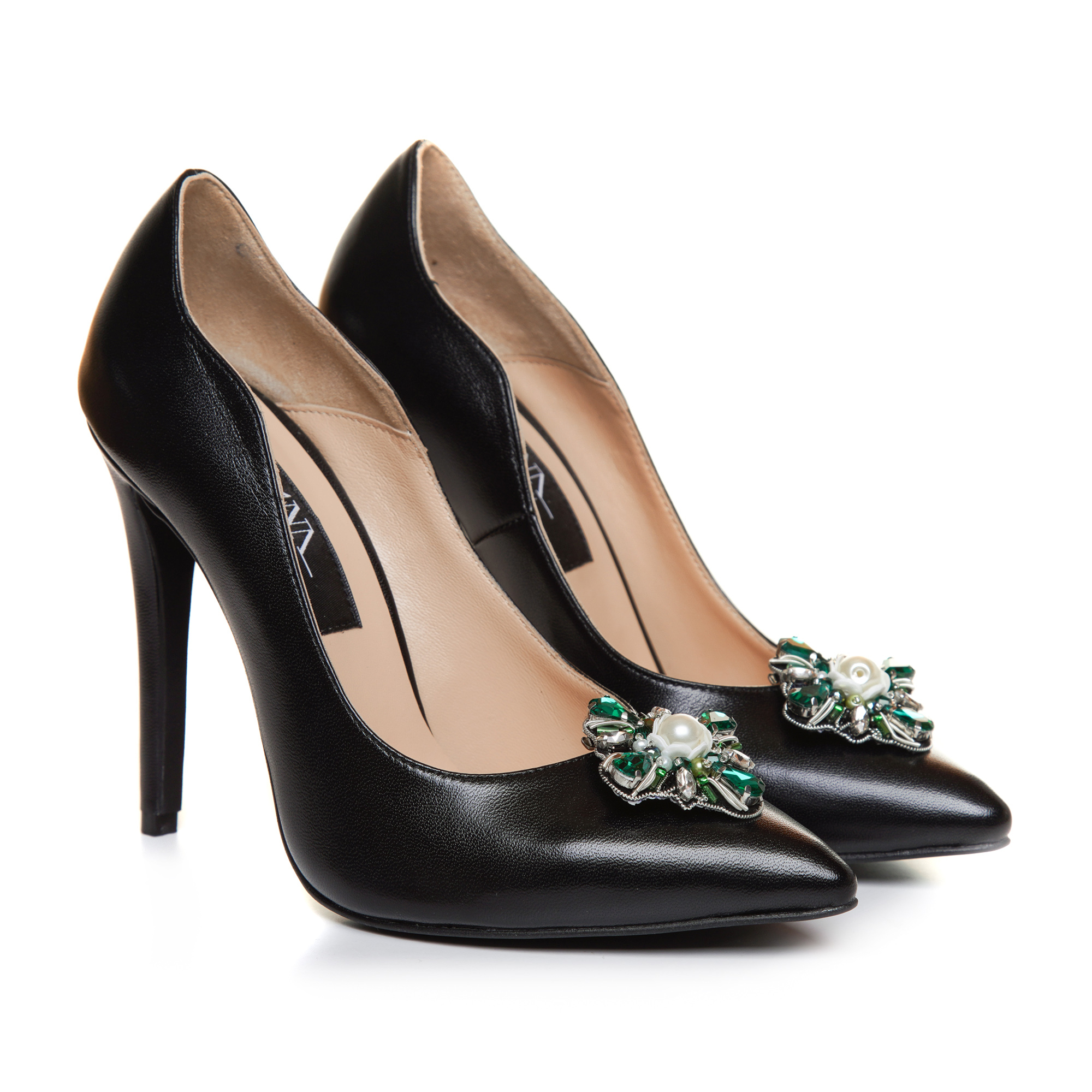 Stiletto negru la comanda cu accesoriu detasabil VS 101