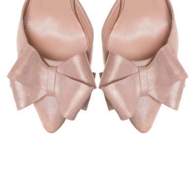 Stiletto nude din piele naturala Alka VS 80