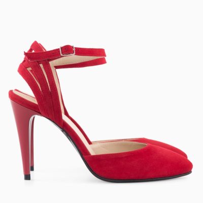 Pantofi Stiletto rosu Gloria D12